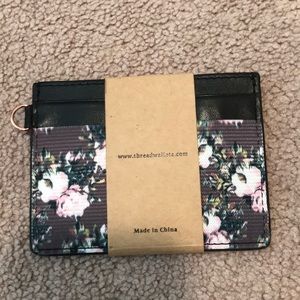 BRAND NEW thread wallet, cute floral design!